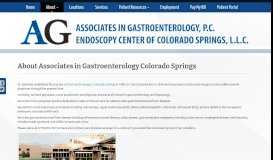 
							         About Associates in Gastroenterology Colorado Springs								  
							    