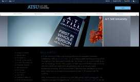 
							         About A.T. Still University - ATSU								  
							    