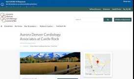 
							         About Aurora Denver Cardiology Associates at Castle Rock								  
							    