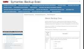 
							         About Backup Exec maintenance contract information | Symantec ...								  
							    