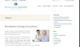 
							         About - Brandywine Urology Consultants								  
							    