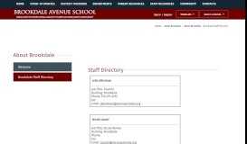 
							         About Brookdale / Brookdale Staff Directory - Verona Schools								  
							    