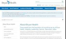 
							         About Bryan Health | Lincoln, NE | Bryan Health								  
							    