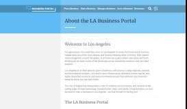 
							         About | Business Portal - LA Business Portal - City of Los Angeles								  
							    