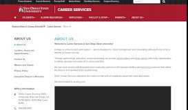
							         About Career Services | SDSU								  
							    