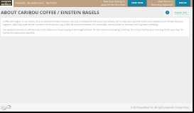 
							         About Caribou Coffee / Einstein Bagels - talentReef Applicant Portal								  
							    
