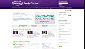 
							         About Cars.com - My Dealer Center								  
							    