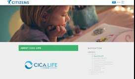 
							         About CICA LIFE - Citizen's Inc								  
							    