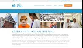 
							         About Crisp Regional Health Services | Crisp Regional Hospital								  
							    