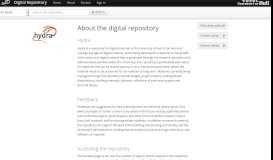 
							         About - Digital Repository - University of Hull								  
							    