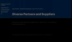 
							         About Diverse Supplier Registration - UnitedHealth Group								  
							    