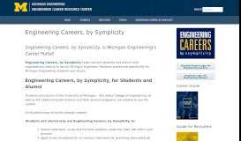 
							         About Engineering Careers, by Symplicity – Engineering Career ...								  
							    