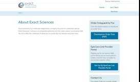 
							         About Exact Sciences - Exact Sciences Laboratories								  
							    