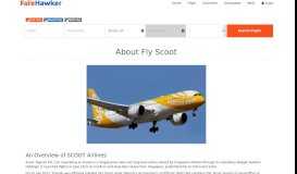 
							         About Fly Scoot Flight Ticket Booking | FareHawker - An Aviation Portal								  
							    