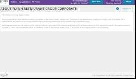 
							         About Flynn Restaurant Group Corporate - talentReef Applicant Portal								  
							    
