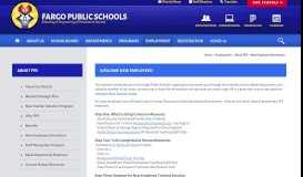 
							         About FPS / New Employee Information - Fargo Public Schools								  
							    