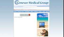 
							         About GMG Patient Portal with Online ... - Genesee Medical Group								  
							    