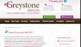 
							         About Greystone OB/GYN								  
							    