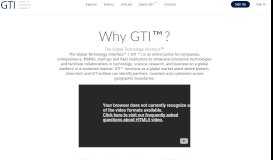 
							         About GTI - A portal enabling global technology collaborations.								  
							    
