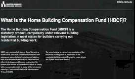 
							         About HBCF | Home Building Compensation Fund (HBCF) | MBA ...								  
							    