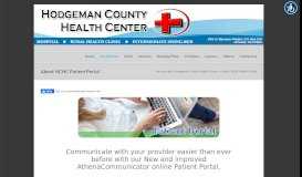
							         About HCHC Patient Portal – Hodgeman County Health Center								  
							    