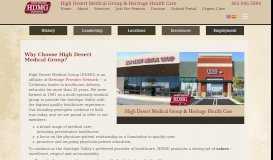 
							         About - High Desert Medical Group								  
							    