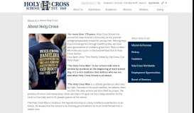
							         About Holy Cross - Miscellaneous - Holy Cross School								  
							    