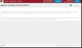 
							         About Huddle House Wego - talentReef Applicant Portal								  
							    