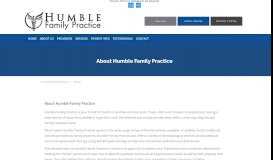 
							         About - Humble Family Practice: Family Medicine Humble, TX ...								  
							    