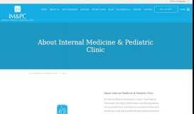 
							         About - Internal Medicine & Pediatric Clinic: Internal Medicine New ...								  
							    