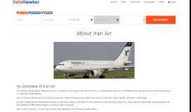 
							         About Iran Air Flight Ticket Booking | FareHawker - An Aviation Portal								  
							    