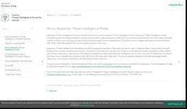 
							         About Kaspersky Threat Intelligence Portal - Kaspersky Online Help								  
							    