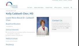 
							         About Kelly Caldwell-Chor, MD of Fort Loudoun Primary Care								  
							    