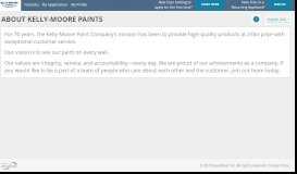 
							         About Kelly-Moore Paints - talentReef Applicant Portal								  
							    