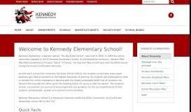 
							         About | Kennedy Elementary								  
							    