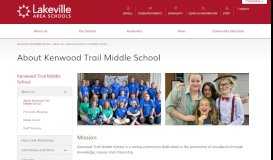 
							         About Kenwood Trail Middle School - ISD194								  
							    