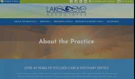 
							         About — Lake Eye Associates								  
							    