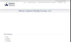
							         About Lawson Realty Group, LLC								  
							    