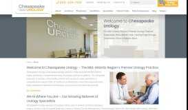 
							         About - Leading Urology Practice in Mid-Atlantic - Chesapeake Urology								  
							    