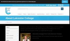 
							         About - Leicester College								  
							    
