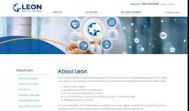
							         About Leon - LEON Medical Centers								  
							    