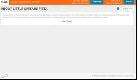 
							         About Little Caesars Pizza - talentReef Applicant Portal								  
							    