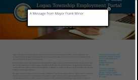 
							         About | Logan Township Employment Portal								  
							    