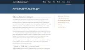 
							         About - MarineCadastre.gov								  
							    