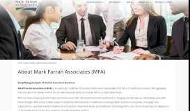 
							         About Mark Farrah Associates (MFA)								  
							    