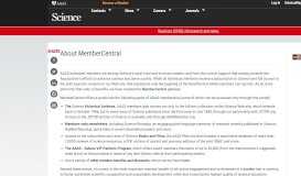 
							         About MemberCentral | Science | AAAS								  
							    