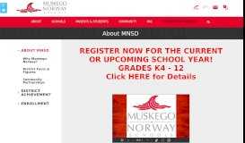 
							         About MNSD - Muskego-Norway Schools								  
							    