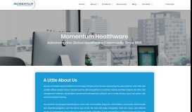 
							         About Momentum Healthware								  
							    