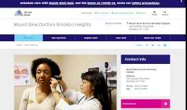 
							         About Mount Sinai Doctors Brooklyn Heights | Mount Sinai - New York								  
							    