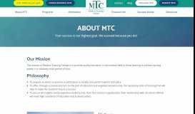 
							         About MTC | Medical Training College								  
							    
